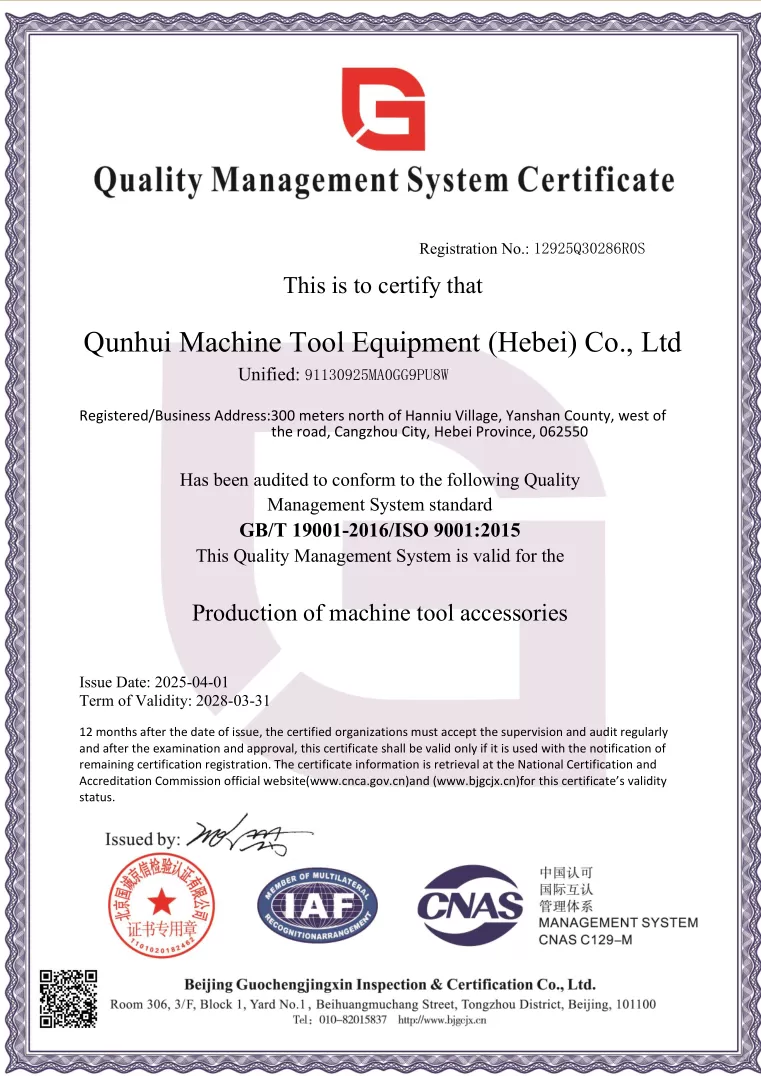 ISO 9001 Certificate